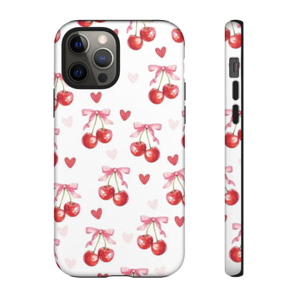 Cherry Coquette Cute Durable Tough Phone Case