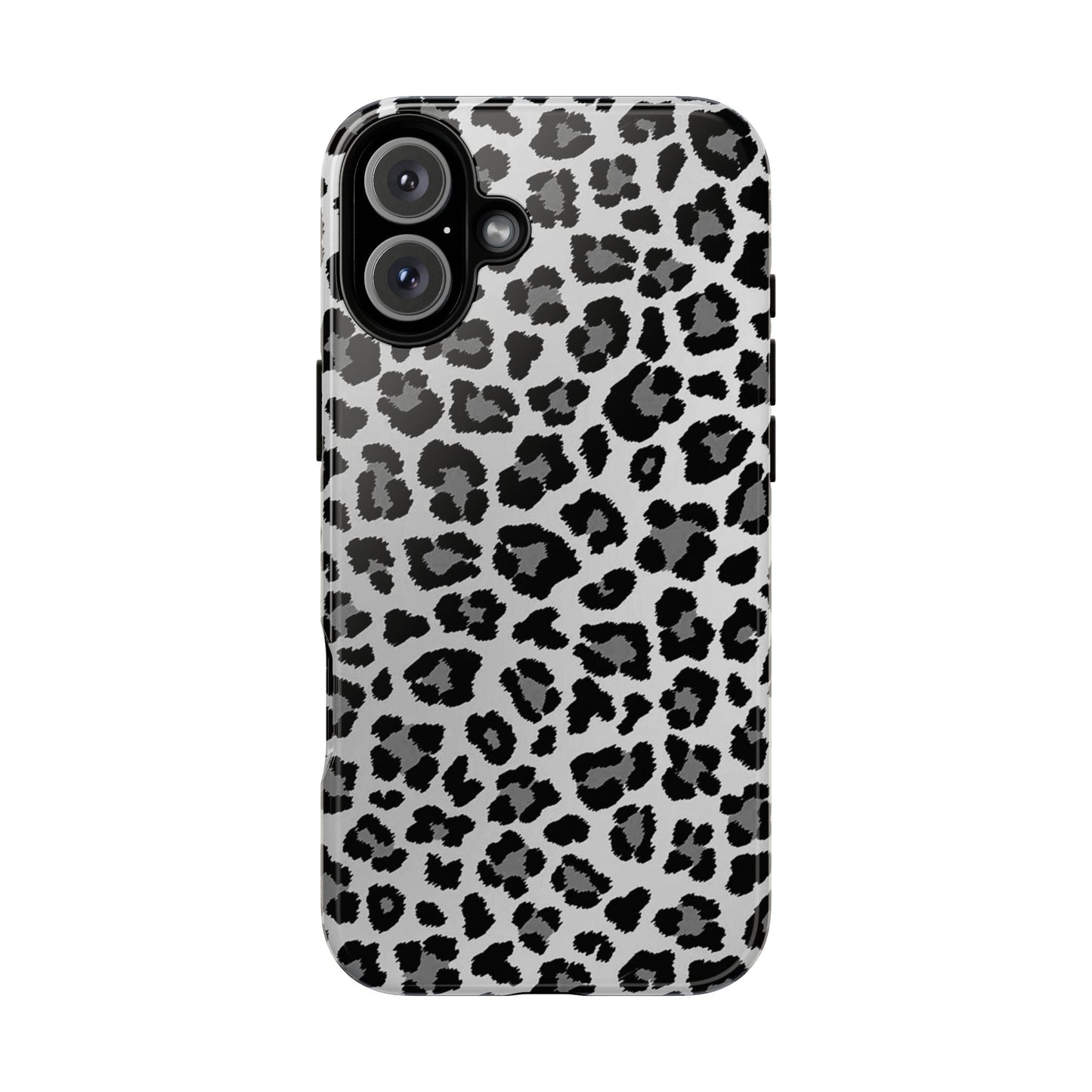 Black and Grey Cheetah Print Phone Case