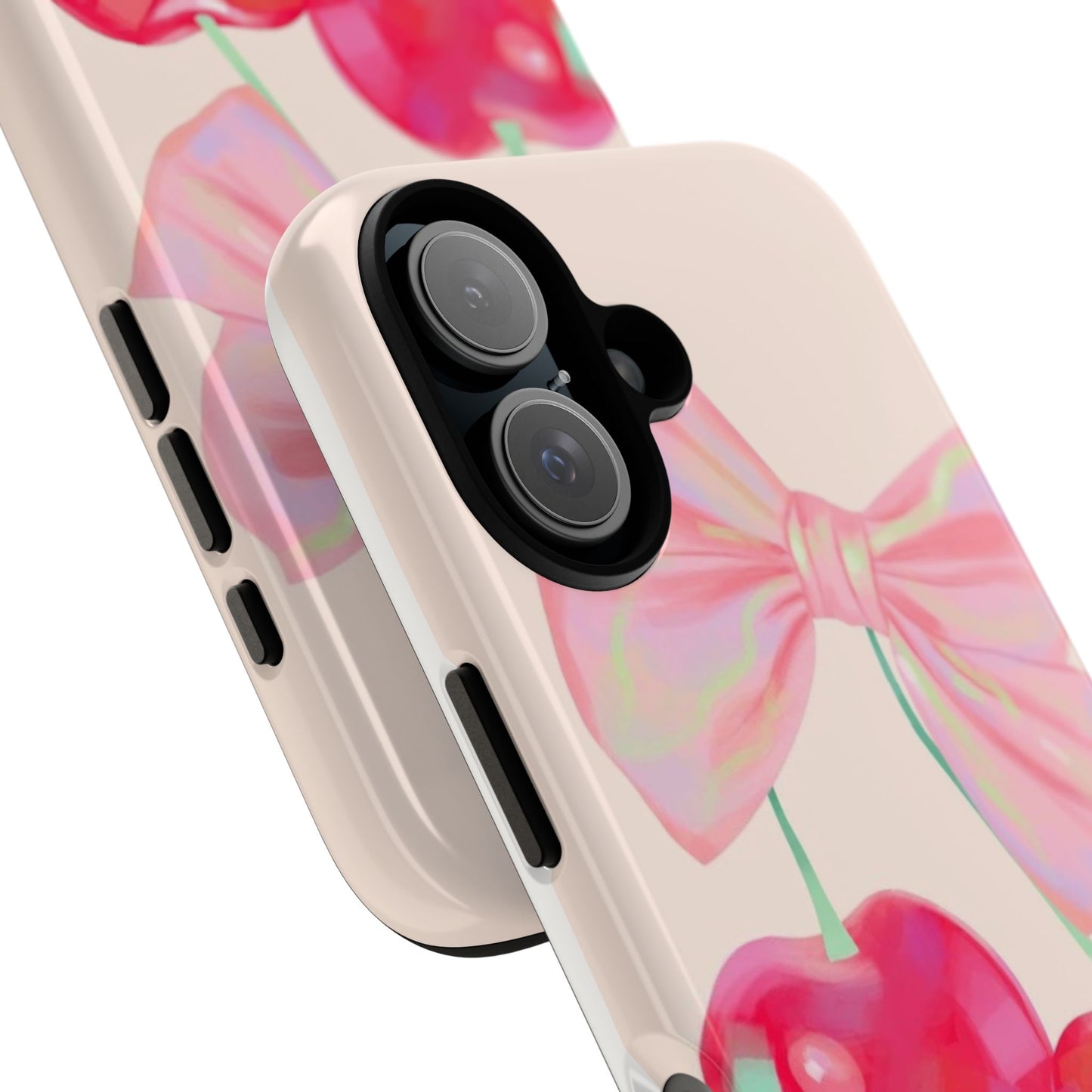 Cherry Bow Pink Phone Case