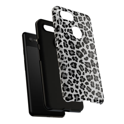 Black and Grey Cheetah Print Phone Case