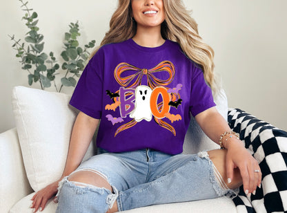 Halloween Boo Coquette Ghost Shirt