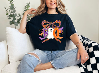 Halloween Boo Coquette Ghost Shirt