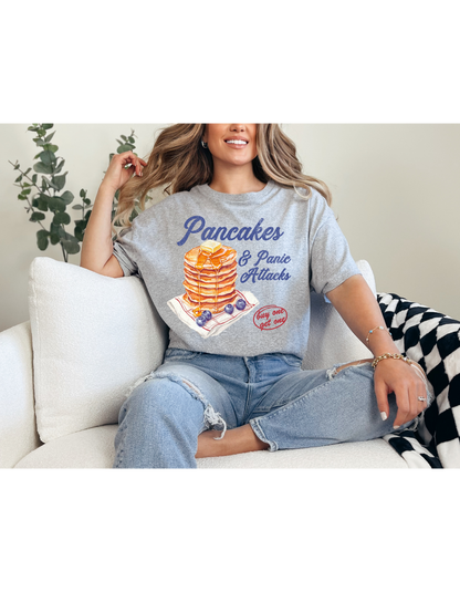 Pancake & Panic Attacks Distress Shirt