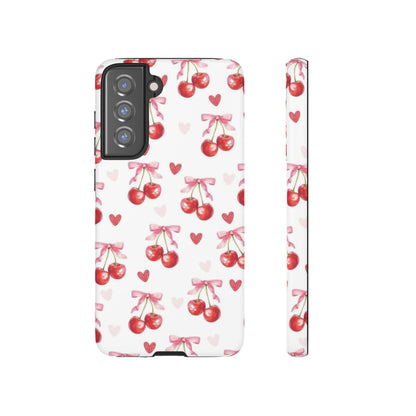 Cherry Coquette Cute Durable Tough Phone Case