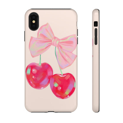 Cherry Bow Pink Phone Case