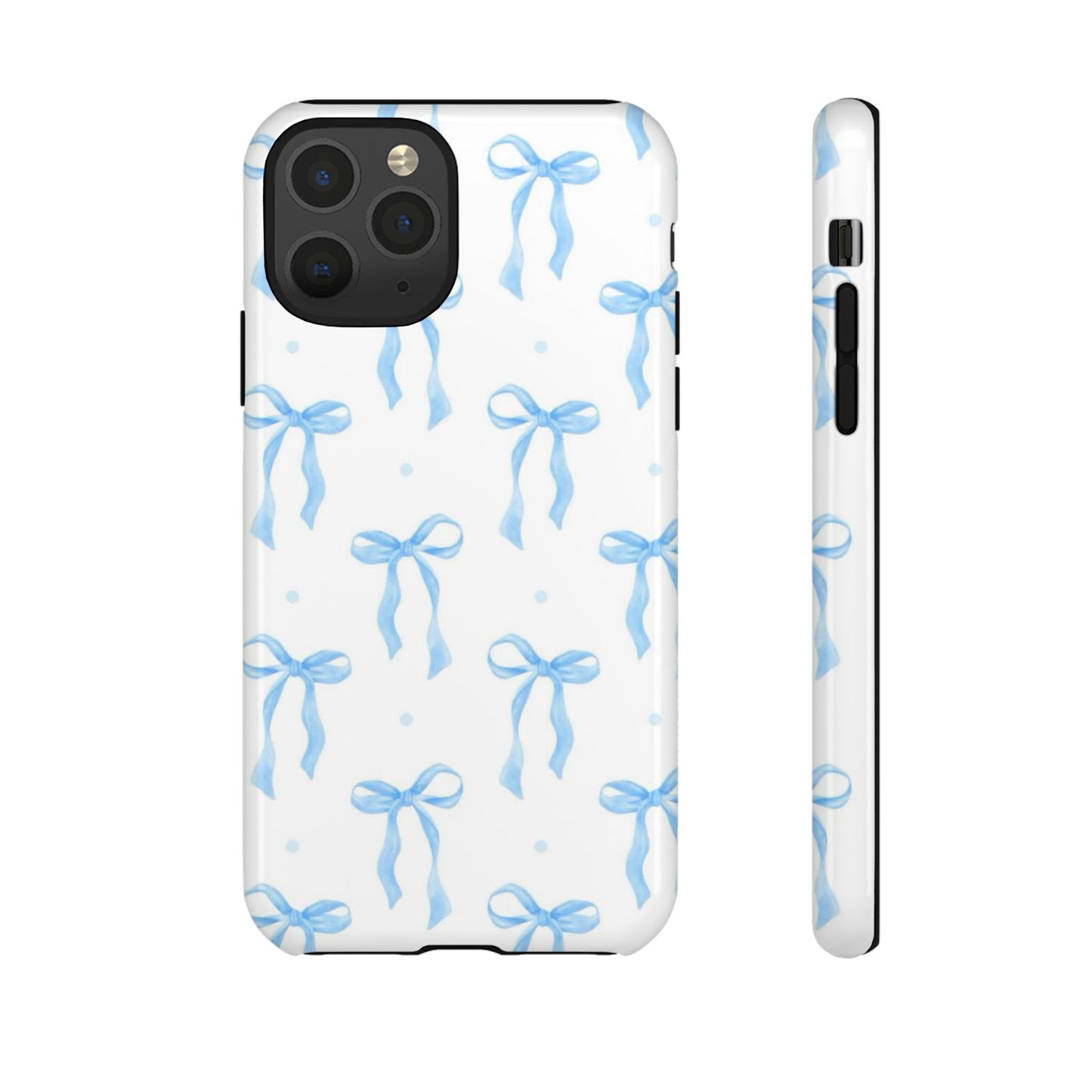 Blue Coquette Bow Phone Case