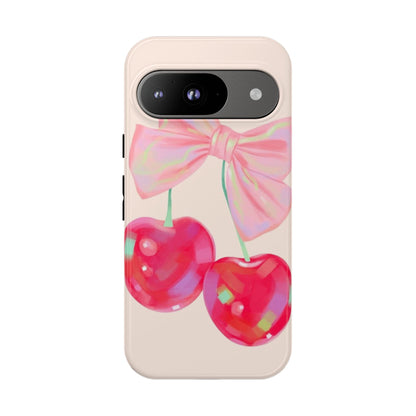 Cherry Bow Pink Phone Case