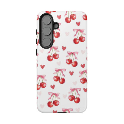 Cherry Coquette Cute Durable Tough Phone Case