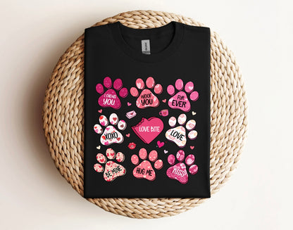 Valentine's Dog Print Shirt