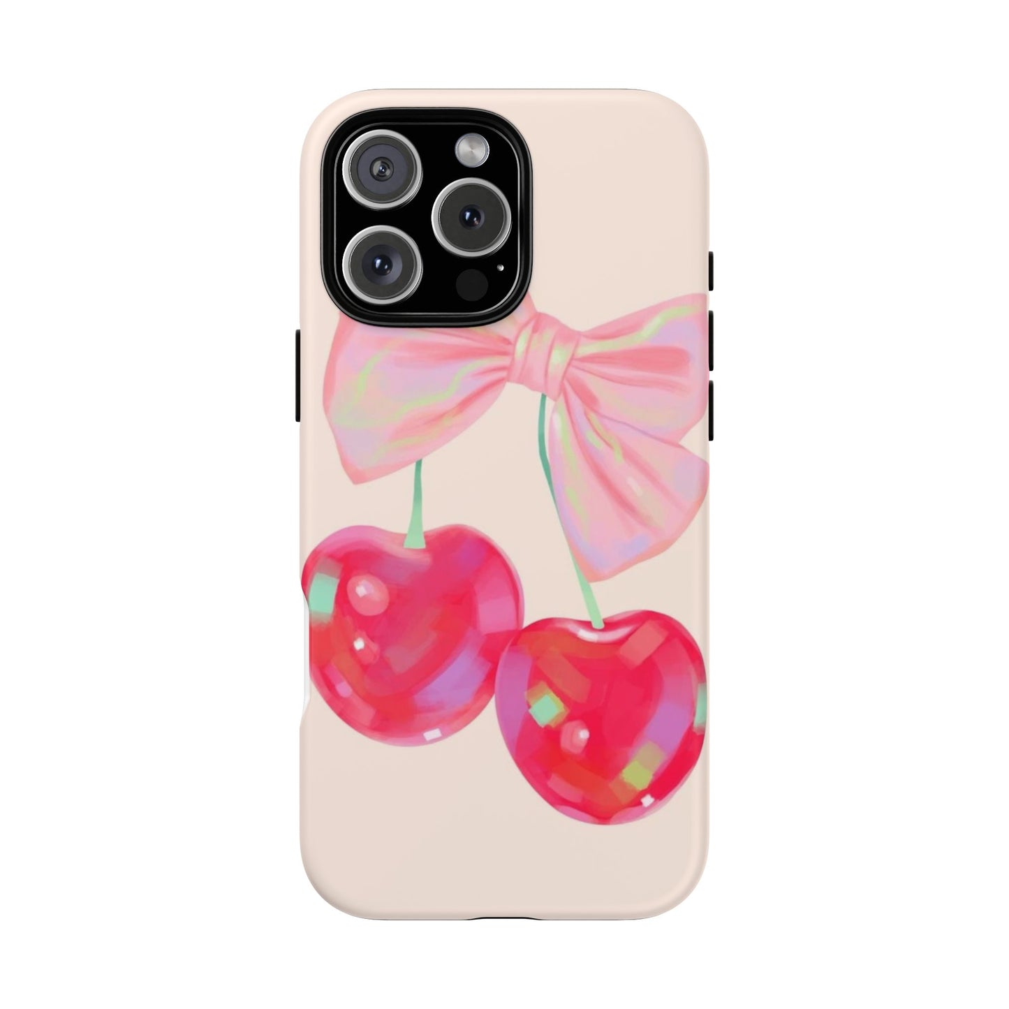 Cherry Bow Pink Phone Case