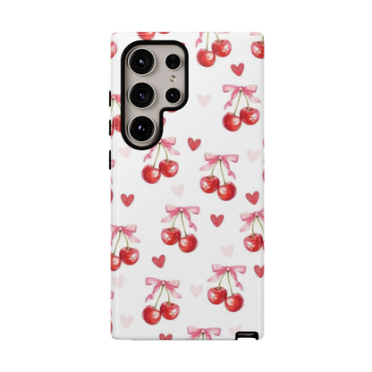 Cherry Coquette Cute Durable Tough Phone Case