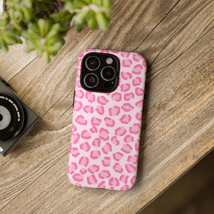 Pink Cheetah Print Phone Case for iPhone and Samsung