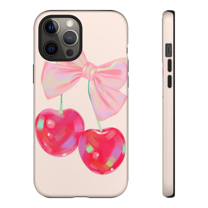 Cherry Bow Pink Phone Case