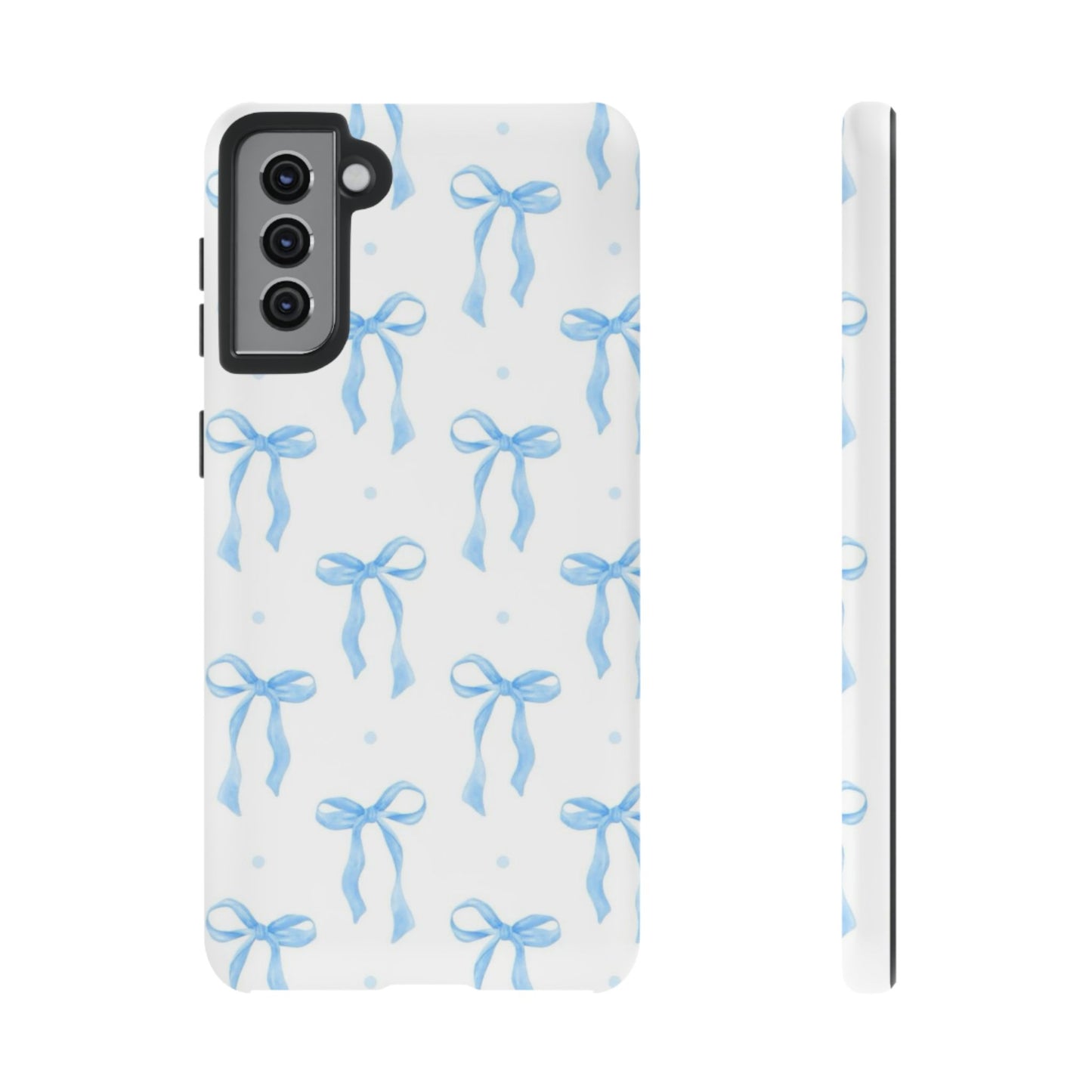 Blue Coquette Bow Phone Case