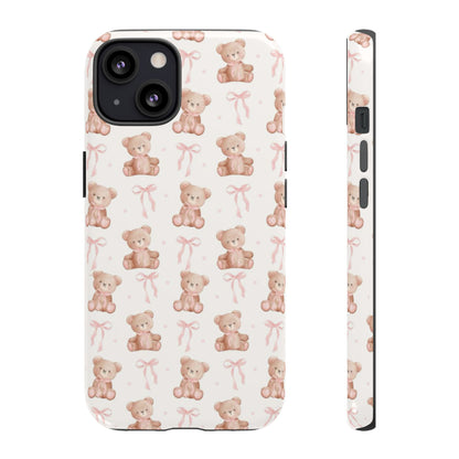 Coquette Teddy Bear Phone Case