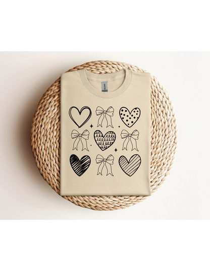 Black Valentines Coquette shirt