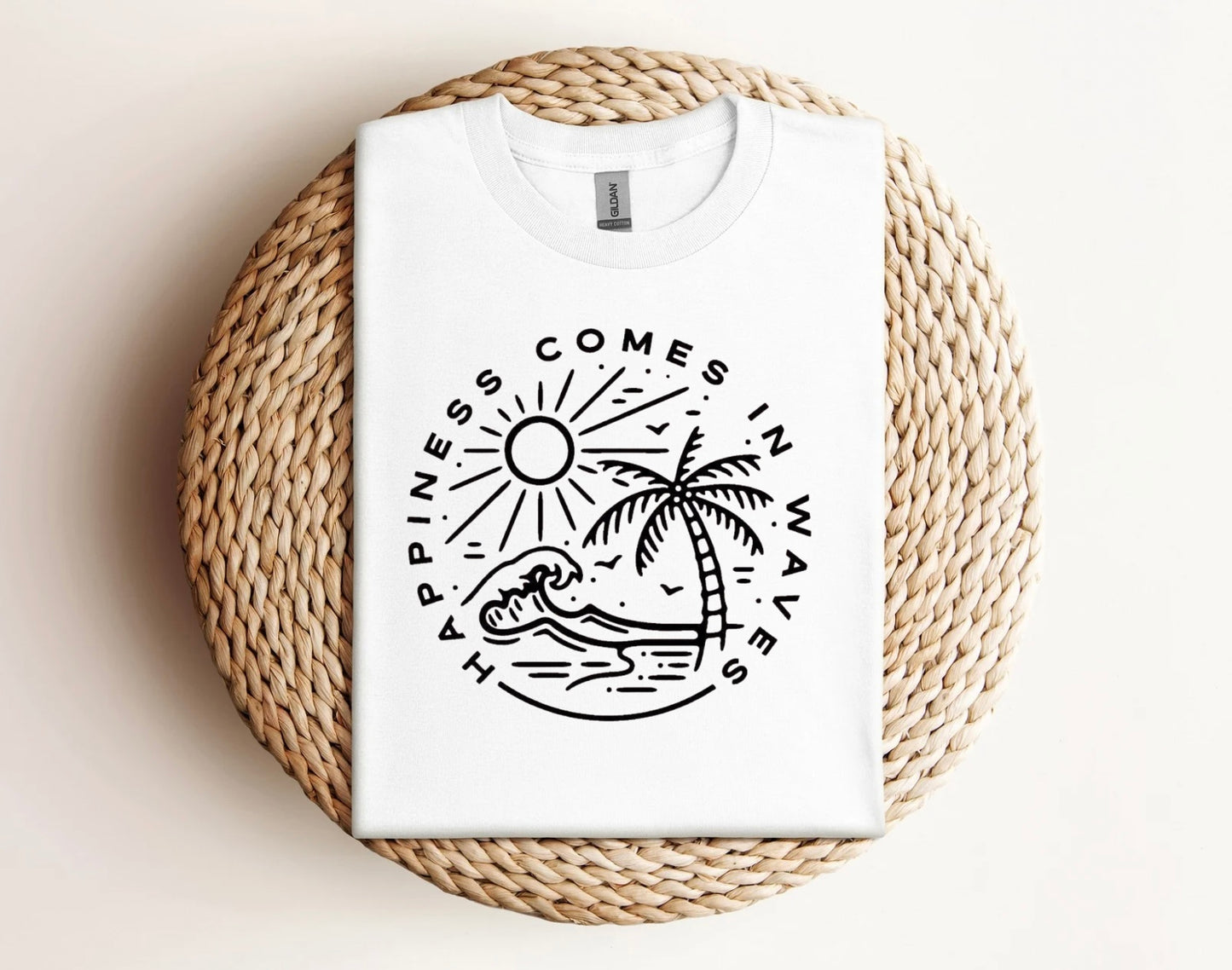 Happiness comes in waves shirt