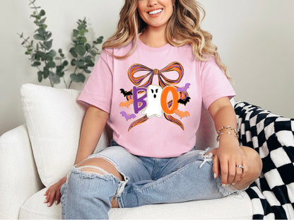 Halloween Boo Coquette Ghost Shirt