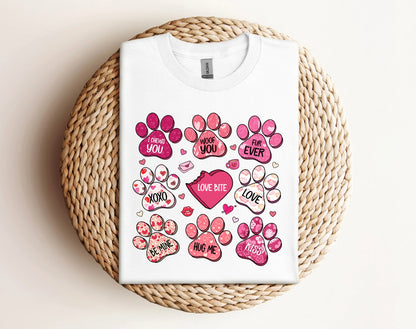 Valentine's Dog Print Shirt