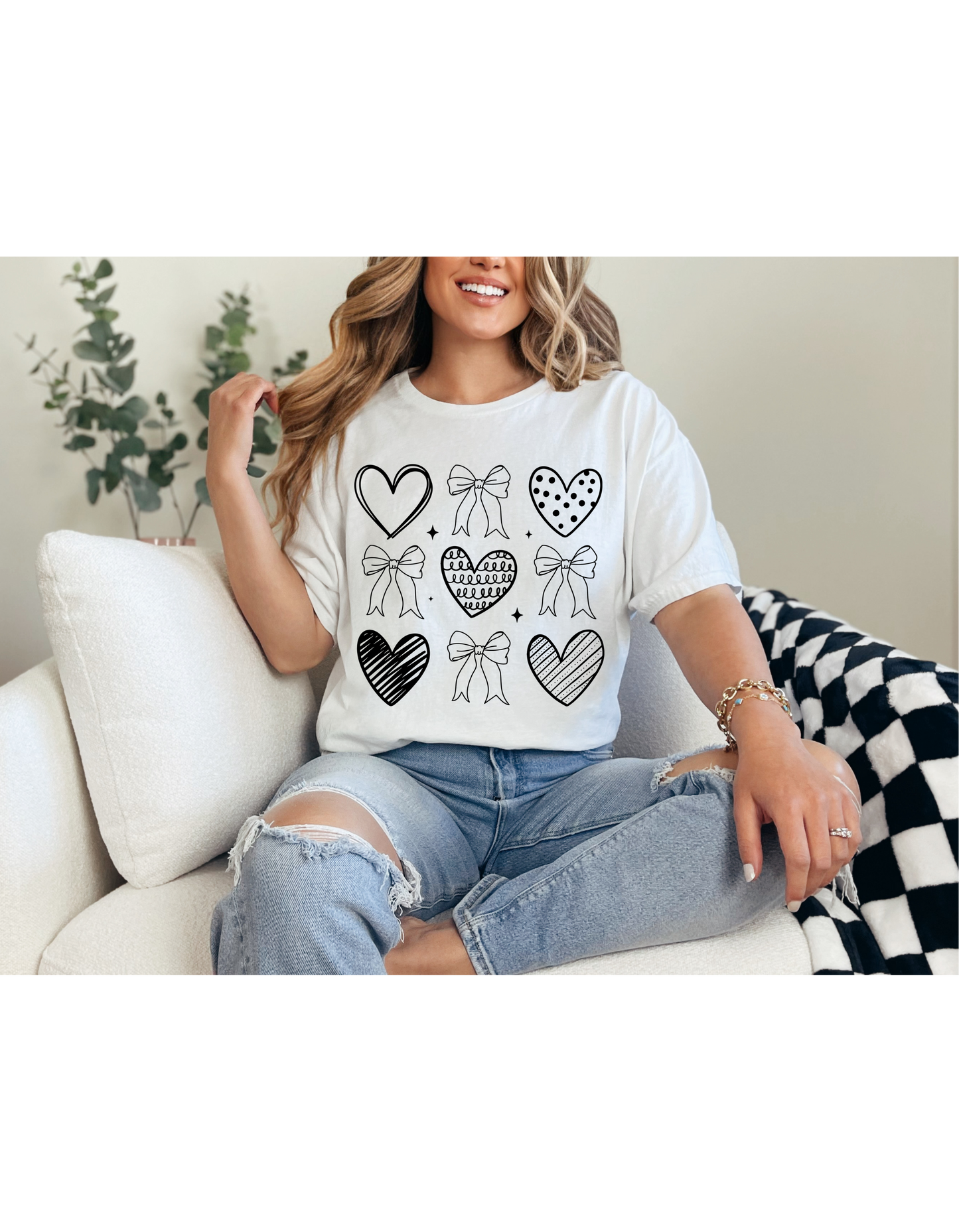 Black Valentines Coquette shirt