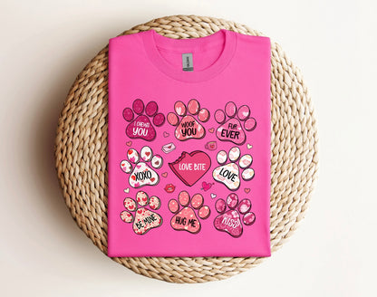 Valentine's Dog Print Shirt