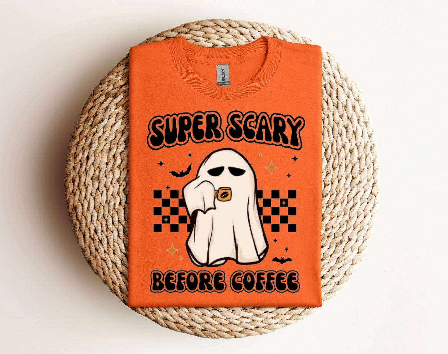 Super Scary Before Coffee Ghost Shirt