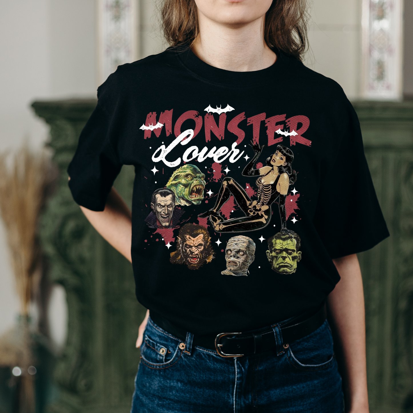 Retro Halloween Monster Lover Shirt